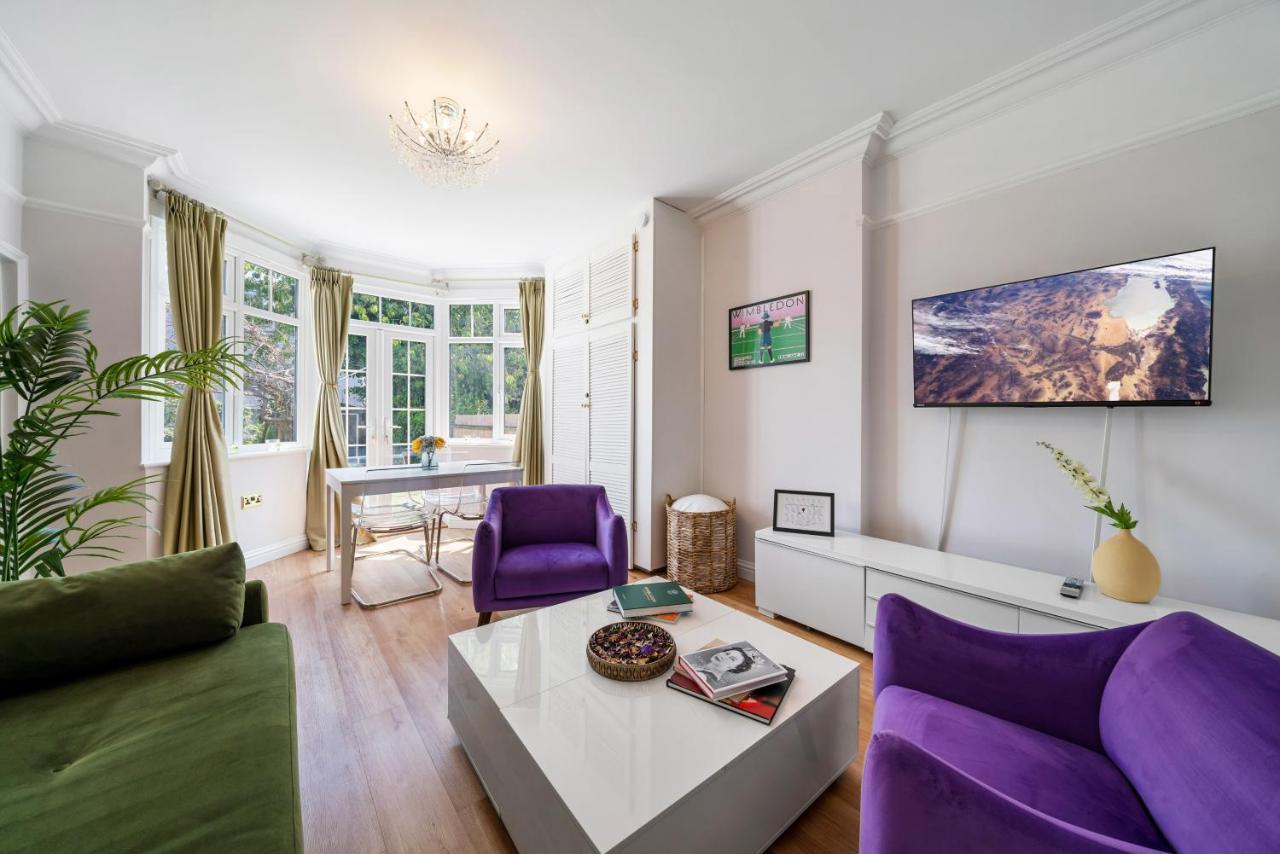 Lovely Garden Apartment In Wimbledon Town Centre With Private Parking By Wimbledon Holiday Lets Лондон Екстер'єр фото